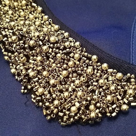 Jewel Collar Peplum Top by Agaci - Picture 5 of 6